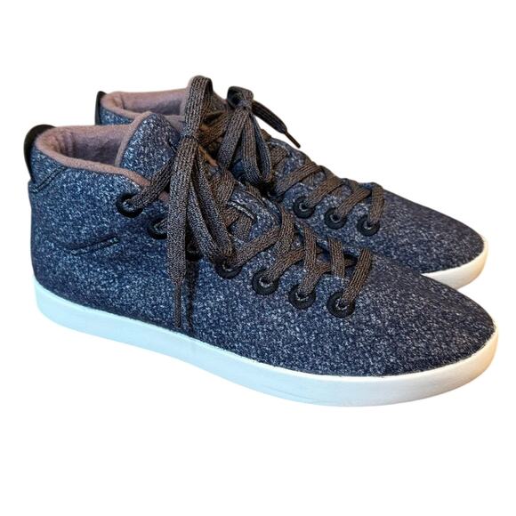 Allbirds Women’s Merino Wool Piper Mid Lace Up Sneaker Matterhorn Blue Size 9 - Picture 1 of 10